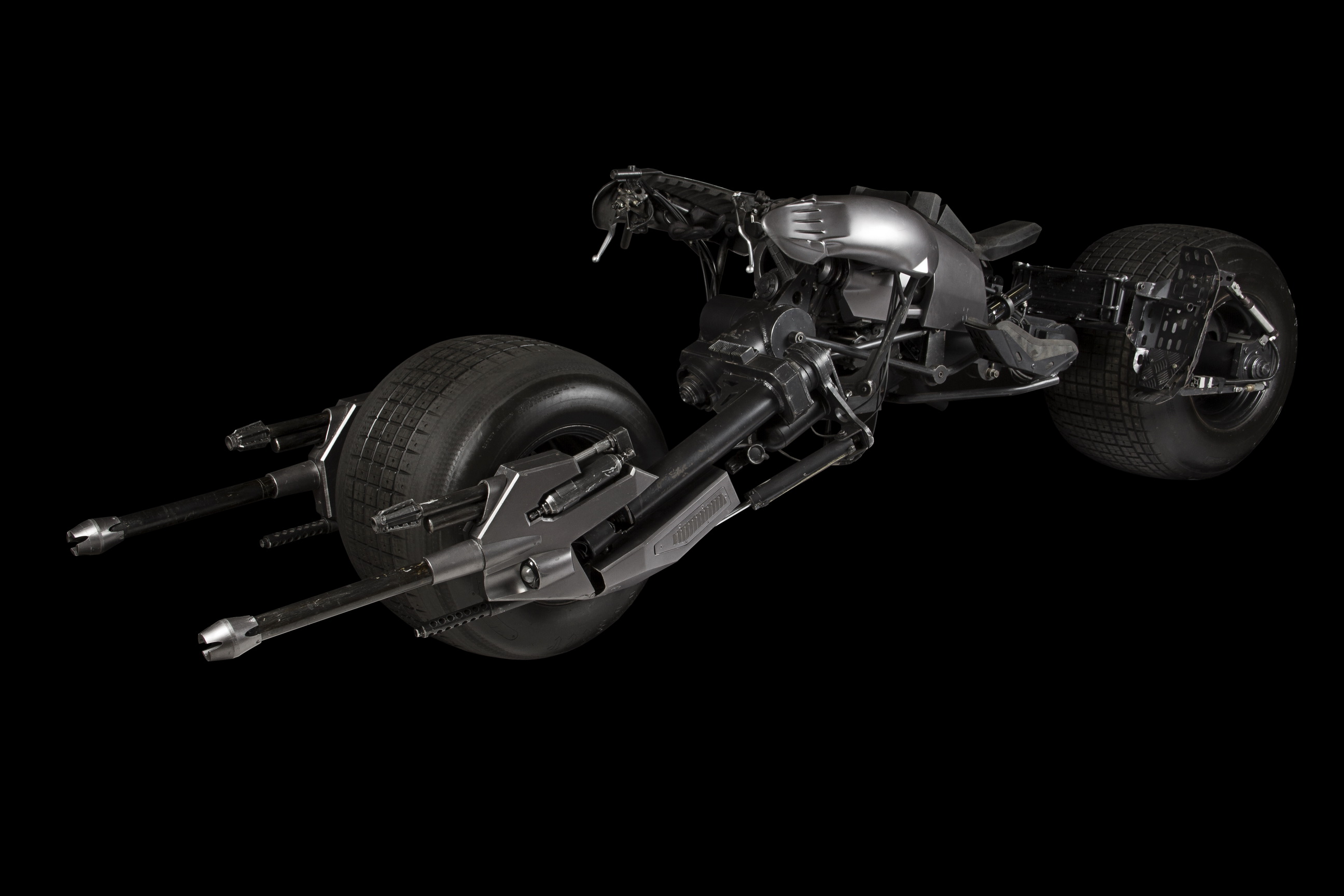 Batpod on black background