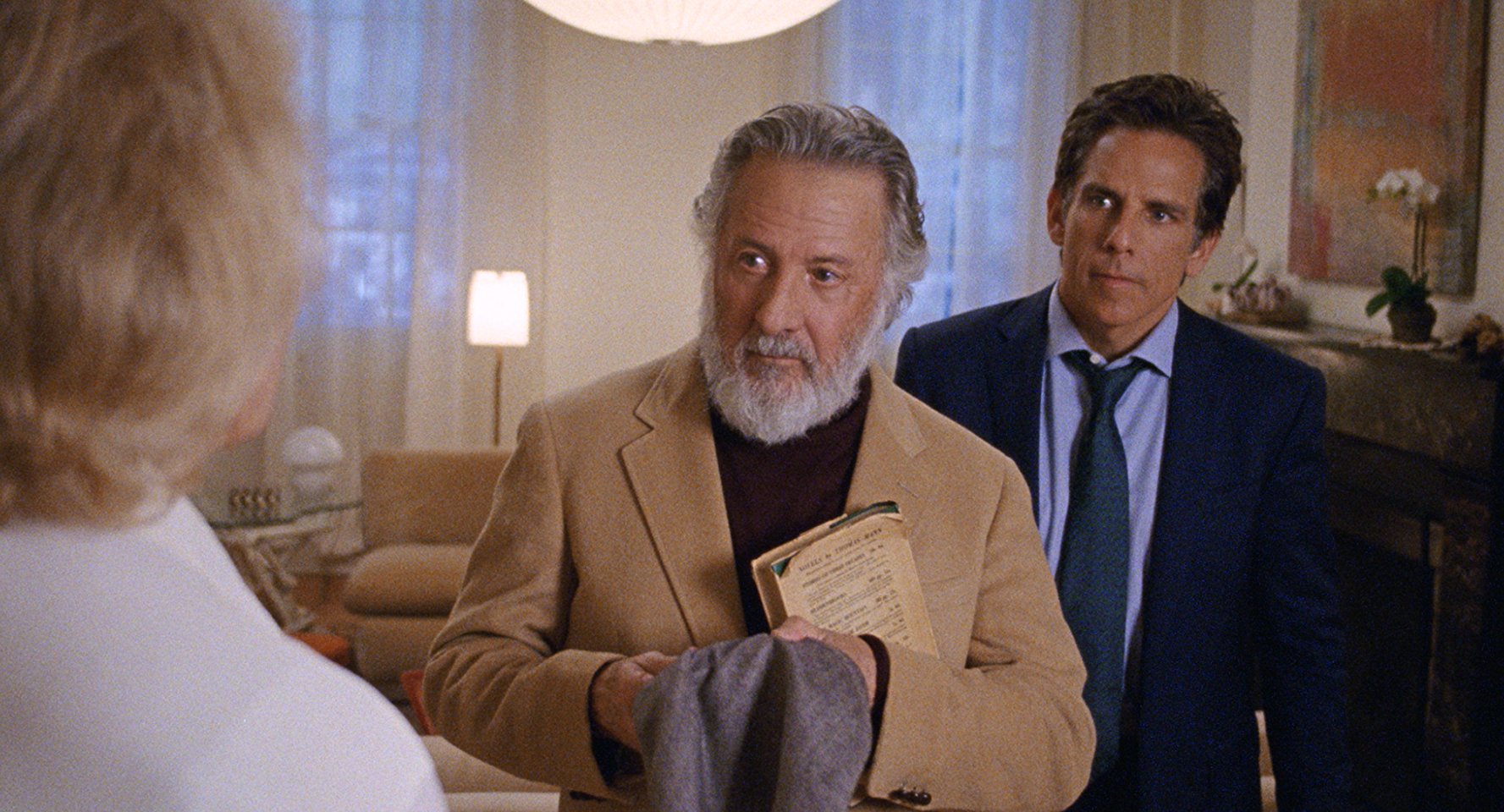 Dustin Hoffman and Ben Stiller in The Meyerowitz Stories