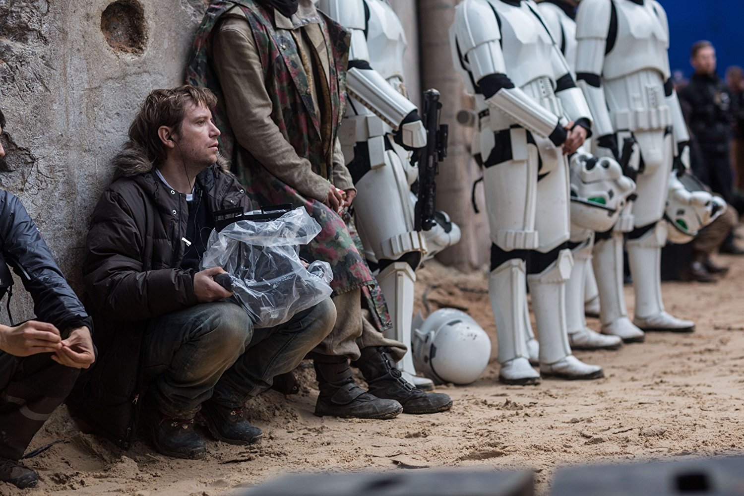 Gareth Edwards on the set of Rogue One