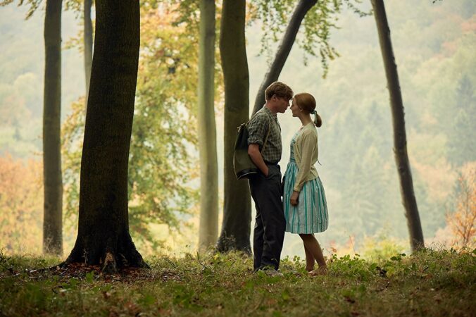 Saoirse Ronan and Billy Howle in On Chesil Beach