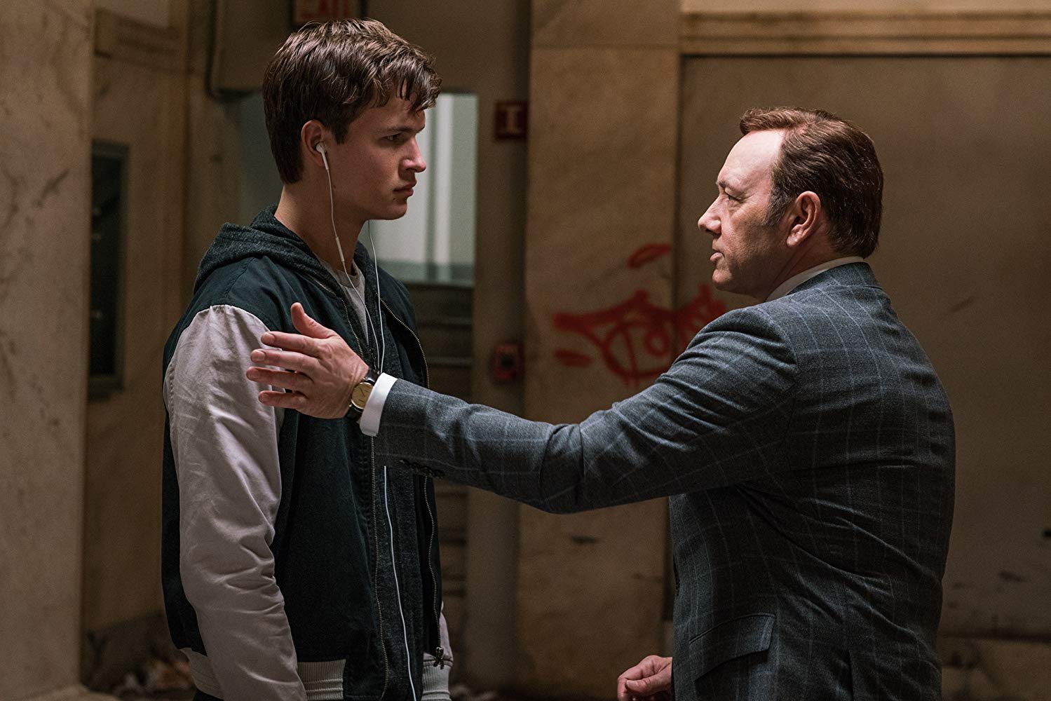 Ansel Elgort in Baby Driver