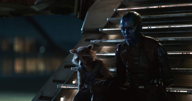 Rocket and Nebula in Avengers: Endgame