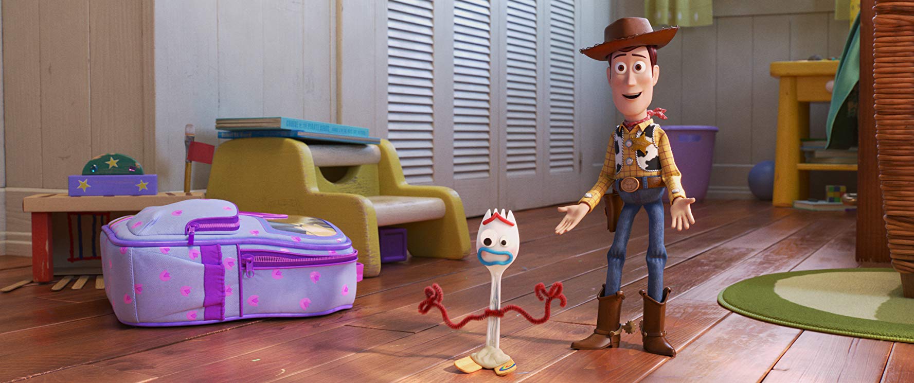 Forky & Woody in Toy Story 4